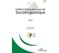 Cahiers internationaux de sociolinguistique Varia - Gudrun Ledegen - L'harmattan - broché - Revue