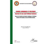 Cahiers juridiques et politiques 2019 Journal of Law and Political Science - Janvier Onana - L'harmattan - broché - Etude