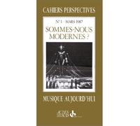Cahiers perspectives no 1 mars 1987 - - Collectif - Actes sud - Livre