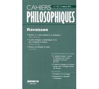 Cahiers philosophiques, n. 129 (2/2012) ravaisson Février 2018 - Collectif - Vrin - broché - Revue