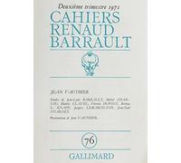 Cahiers Renaud-Barrault N° 76 - Jean Vauthier