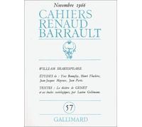 Cahiers Renaud-Barrault N° 57 - William Shakespeare