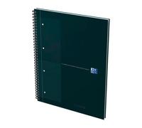 Cahiers spirales Oxford Notebook 23 x 29,5 cm - Petits carreaux - 160 pages - Noir