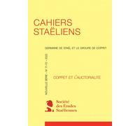 Cahiers staëliens Coppet et l'auctorialité 2022 - Stéphanie Genand - Classiques Garnier - broché - Revue