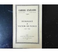 Cahiers Staëliens: Hommage À Victor De Pange (1923-1984) (1984)