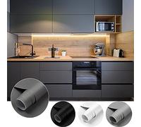 Cahomo 61 * 550cm Papier Peint Adhesif PVC, Épaissir Mat sans Bulles Papier Peint Auto-Adhésif pour Armoire de Cuisine Stickers Muraux Étanche Décor Table Placard Porte Carreaux Cuisine Gris Foncé