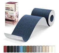 Cahomo Patch de Réparation en Tissu de Lin, 10x200 cm Tissu Autocollant Reparation, kit patch autocollant textile, pour Canapé en Lin, Oreiller, Chaise, Tête de Lit - Bleu marine