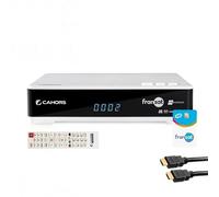 Cahors Pack Récepteur TV Satellite Full HD + Carte Viaccess FRANSAT PC6 + Câble HDMI 2M