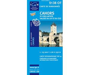 Cahors/Saint-Cirq-Lapopie/Vallee du Lot et du Cele GPS: IGN.2138OT