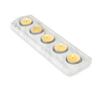 Cahzfie Photophore Bougeoir de Luxe en Marbre Naturel d'Grèce - Bougie Decorative à Chauffe-Plat - Décoration de Maison, Salon de Mariage, Fête et Décoration de Table (Agiax)