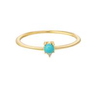 caï Bague turquoise / or, Taille 56