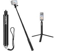CAI-Barre Selfie Rétractable Compatible Avec Insta360 One X2 X3 Xr/Rs/Go 2 Go 3,Série Gopro,Dji Action Series Accessoires Pour Monopode [Avec Trépied Amovible] (27Inch(70Cm))