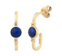 caï Boucles d'oreilles bleu marine / or, Taille One Size