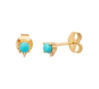 caï Boucles d'oreilles turquoise / or, Taille One Size