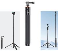 CAI-Perche À Selfie Extensible Pour Dji Osmo Pocket 3/Action 4 Longueur Réglable 138 Cm Tige D'Extension Pour Insta360 One X3/X2 Support De Base Accessoires
