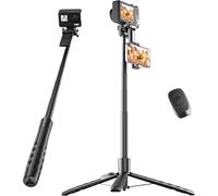 CAI-Trépied Compact De 180,3 Cm Pour Téléphone Portable,Gopro,Appareil Photo,Perche À Selfie Pliable Avec Télécommande Pour Iphone,Trépied Polyvalent Avec Vis De 6,35 Mm Et Griffe Froide Pour