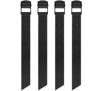 Caianwin Lot de 4 sangles d'arrimage de 50 cm très résistantes Capacité de charge de 250 kg Sangle de toit à cliquet avec boucles réglables pour moto, vélo, sac à dos