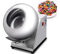 Caibendss Machine d'enrobage de Sucre, Petite Machine Commerciale de Fabrication de Chocolat, 3-6 kg/h 280 W, Machine de Polissage et de séchage de Boules de Sucre
