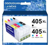 Caidi 405Xl Cartouche D'Encre Rechargeable Avec Puce De Réinitialisation Automatique Pour Epson Wf-4820 Wf-4825 Wf-4830 Wf-7840 Wf-7830 Wf-7835 Wf-7310[ENC944779]