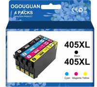 Caidi 405Xl Cartouches D'Encre Compatible Pour Epson 405 405 Xl Pour Epson Workforce Pro Wf-3820Dwf Wf-3825Dwf Wf-4820Dwf Wf-4825Dwf (4Pcs)[ENC945058]