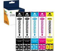 Caidi 502XL Compatible pour Epson 502XL-502 Cartouches d'encre de Remplacement pour Epson Expression Home XP-5100 XP-5105 XP-5150 XP-5155 WF-2860DWF WF-2865DWF WF-2880 WF-28¿5pcs¿
