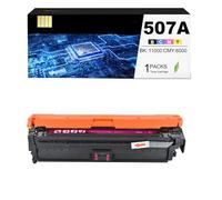 CAIDI 507X 507A Cartouche de Toner Compatible en Remplacement de HP 507X 507A CE400A Laserjet Enterprise 500 Color M551dn M551n M551xh MFP M575dn M575F M570dn 570dw 575c (Magenta: 6000 Pages)