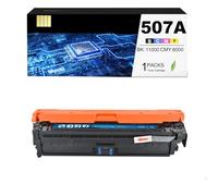 CAIDI 507X 507A Cartouche de Toner Compatible en Remplacement de HP 507X 507A CE400A Laserjet Enterprise 500 Color M551dn M551n M551xh MFP M575dn M575F M570dn 570dw 575c (Cyan:6000 Pages)