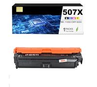 CAIDI 507X 507A Cartouche de Toner Compatible en Remplacement de HP 507X 507A CE400A Laserjet Enterprise 500 Color M551dn M551n M551xh MFP M575dn M575F M570dn 570dw 575c (Nior:11000 Pages)
