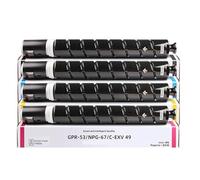 CAIDI Cartouche de Toner Compatible C-EXV49 EXV49 NPG67 GPR53 Compatible IR C3320, C3320i, C3325i, C3330i, C3520i, C3525i, C3530i for Canon Toner Cartridge (BK:5300 / CMY:2500)