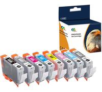 Caidi Cartouche D'Encre Compatible Cli-65 Cli65 Pigment (8-Pack Bk C M Y Pc Pm Gy Lgy) Remplacement Pour Canon Pixma Pro-200