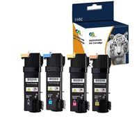 Caidi® Compatible Cartouches de Toner pour Dell 2150CN 2150 2150CDN 2155CN 2155 2155CDN Imprimantes Haut Rendement - 593-11006 593-11007 593-10999 593-11003 (1 Noir/1Cyan/1Magenta/1Jaune)