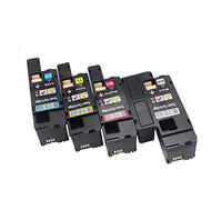 Caidi Compatibles Toner Laser pour Dell C1660, C1660W, C1660DW, C1660CN, C1660CNW | Noir: 1250 Pages & Cyan/Magenta/Jaune: 1000 Pages (1 Set)