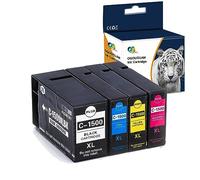 Caidi de remplacement pour Canon PGI-1500 X L Cartouches d'encre (1 Noir 1 Cyan 1 Magenta 1 Jaune) Compatible avec Canon MAXIFY MB2350 MB2050 Pizza casseroles MB2000 imprimante
