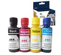 Caidi Recharges Universelles d'encre 4X 100ml Bouteilles Compatible pour Epson, HP, Brother, Canon, Lexmark Imprimantes CISS Systèmes et Cartouches d'encre Rechargeables