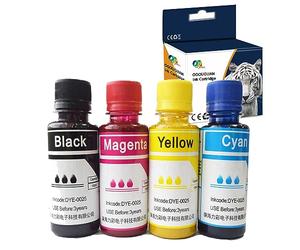 Caidi Recharges Universelles d'encre 4X 100ml Bouteilles Compatible pour Epson, HP, Brother, Canon, Lexmark Imprimantes CISS Systèmes et Cartouches d'encre Rechargeables