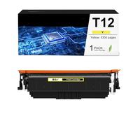 CAIDI T12 Remplacement de Cartouche de Toner Compatible avec Puce pour Canon i-SENSYS X C1333i C1333iF C1333P Imprimante (1 Jaune)