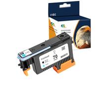 Caidi Tête d'impression, tête d'impression Couleur tête d'impression de Haute qualité pour HP 70 Designjet Z2100 Z5200 Z3200 Z3100 Series (Noir Mat + Cyan)