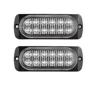 CAIDIS Eclairage arrière Feux Lot De 2 Feux Antibrouillard Arrière Rouges À 12 LED 12 V ~ 24 V Pour Voiture, Feux D'urgence Pour Camion, Fourgonnette, Cabine feux arrière
