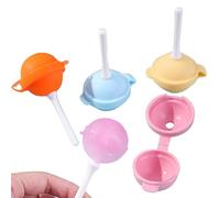caiduos 4 Pièces Moules En Silicone pour Bâtonnets Glacés, Moules À Sucon En Silicones, Moule À Glaces En Silicone pour Suçons Glacé, Moule À Glace En Forme de Suçon Réutilisables Antiadhésifs