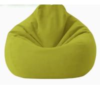 CAIEJSAEN Grosse Housse Souple pour Canapé Relax Pouf sans Garnissage XL 100x120 Cm, Fauteuil Pouf Canape Lavable en Machine, Housse de Pouf Usage Intérieur Et Extérieur, sans Rembourrage (Vert)