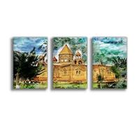 CAIFGQ Echmiadzin Poster sur toile pour décoration de chambre à coucher Motif cathédrale 60 x 90 cm