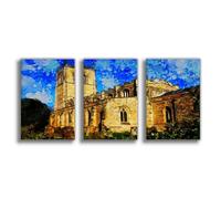 CAIFGQ Poster sur toile de la cathédrale de Durham - Impression sur toile - 50 x 75 cm