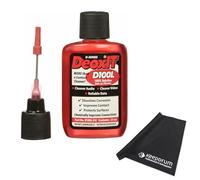 Caig DeoxIT D100L-25C Nettoyant de contact pour surfaces métalliques + chiffon microfibre Keepdrum