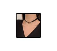 Caiguoer collier collier collier cercle en métal collier en velours gothique Vintage accessoires Halloween (A)