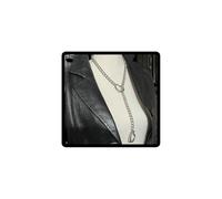 Caiguoer Collier en alliage d'argent avec pendentif en forme de cœur punk accessoire d'Halloween pour femmes