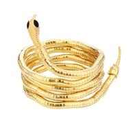 Caiguoer Collier ras du cou en forme de serpent réglable pour femme - Barre incurvée - Accessoires de fête d'Halloween (A)