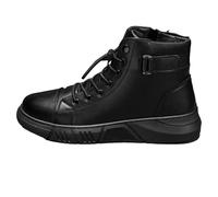 CaiHmnsa Bottes en Cuir Décontractées Haut De Gamme for Hommes, Bottes De Moto Faites À La Main, Plateforme Confortable, Imperméables, Bottes d'affaires(EU44)
