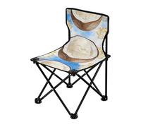 Caihoyu Chaise de camping pliable pour jeunes, noix de coco, crème glacée, légère, sac de transport inclus