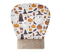 Caihoyu Happy Halloween Cave Sac pour chat d'intérieur Petit chien Tunnel Cachette Hiver Doux Auto-chauffant