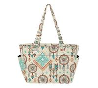 Caihoyu Sac fourre-tout utilitaire à bandoulière pour le travail, les voyages, la salle de sport avec poche, attrape-rêves bohème